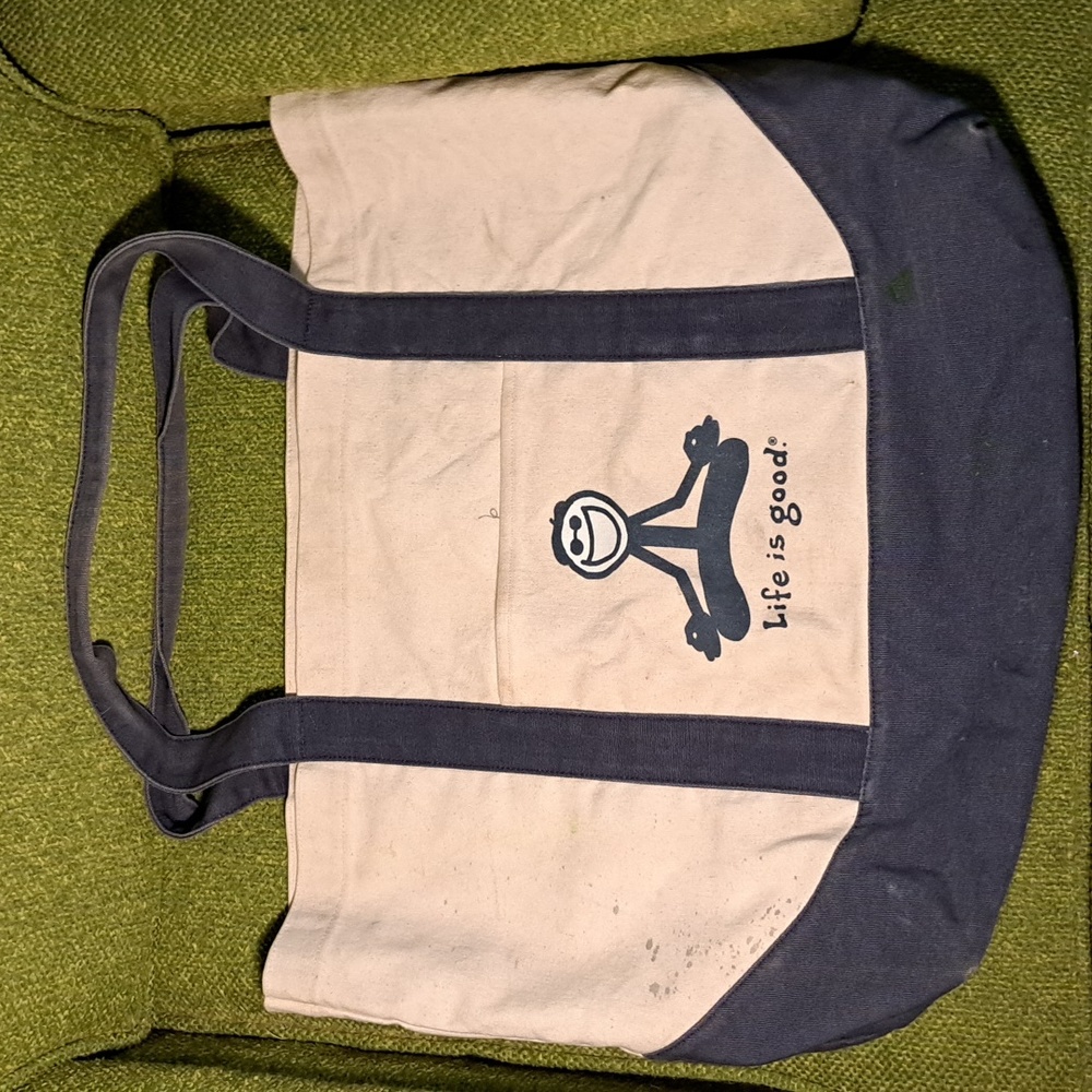 Life is Good tote